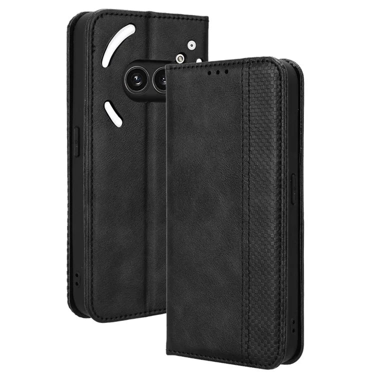 For Nothing Phone (2a) Case Wallet PU Leather Phone Cover Magnetic Closing