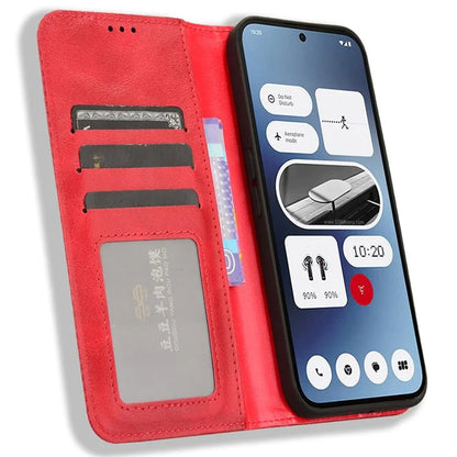 For Nothing Phone (2a) Case Wallet PU Leather Phone Cover Magnetic Closing