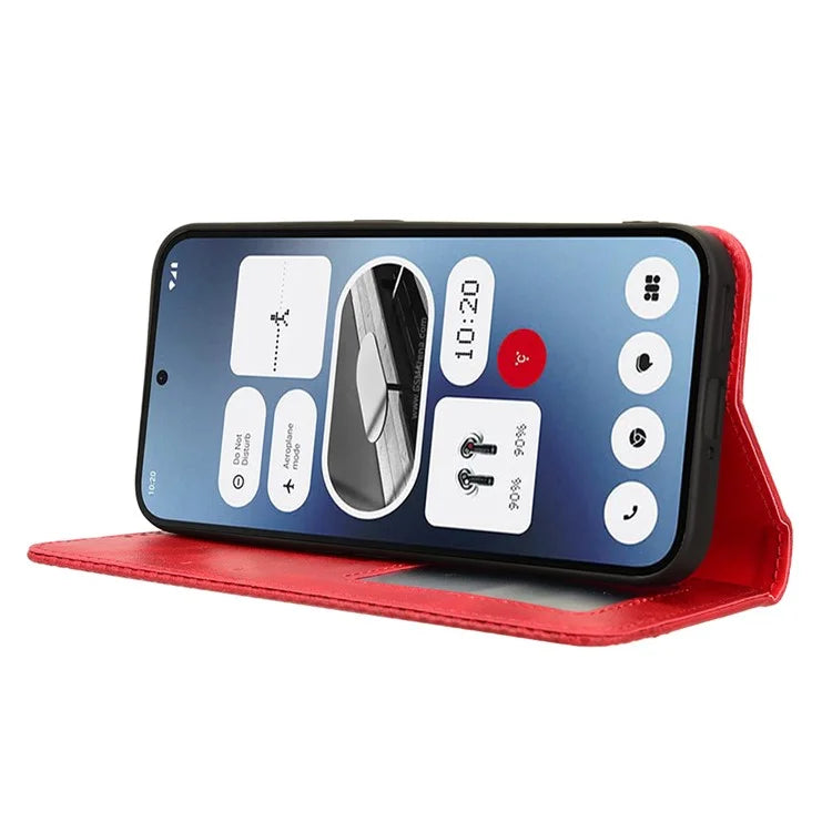 For Nothing Phone (2a) Case Wallet PU Leather Phone Cover Magnetic Closing