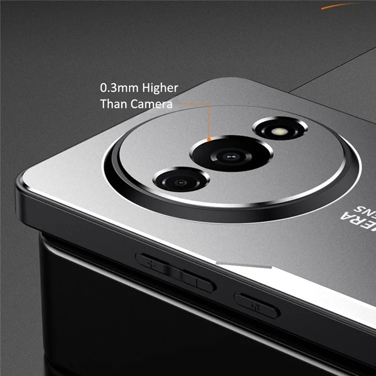 For Xiaomi Redmi A3 / Poco C61 4G Case Aluminum Alloy+TPU+PC Combination Protective Phone Cover