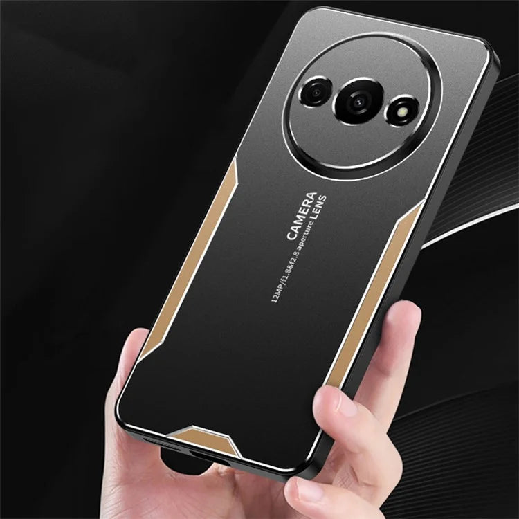 For Xiaomi Redmi A3 / Poco C61 4G Case Aluminum Alloy+TPU+PC Combination Protective Phone Cover