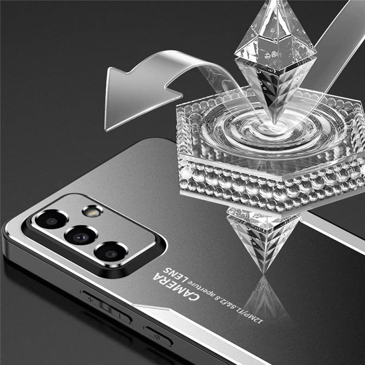 For Samsung Galaxy A55 5G Case Aluminum Alloy+TPU+PC Protective Phone Cover