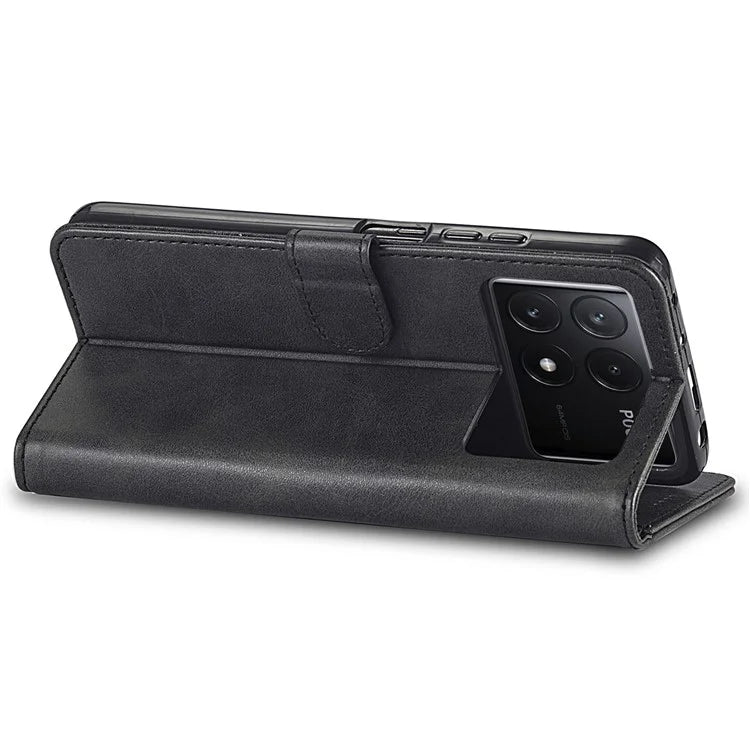 LC.IMEEKE For Xiaomi Poco X6 Pro 5G / Redmi K70E 5G Case Calf Texture Leather Wallet Flip Phone Cover