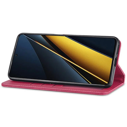 LC.IMEEKE For Xiaomi Poco X6 Pro 5G / Redmi K70E 5G Case Calf Texture Leather Wallet Flip Phone Cover