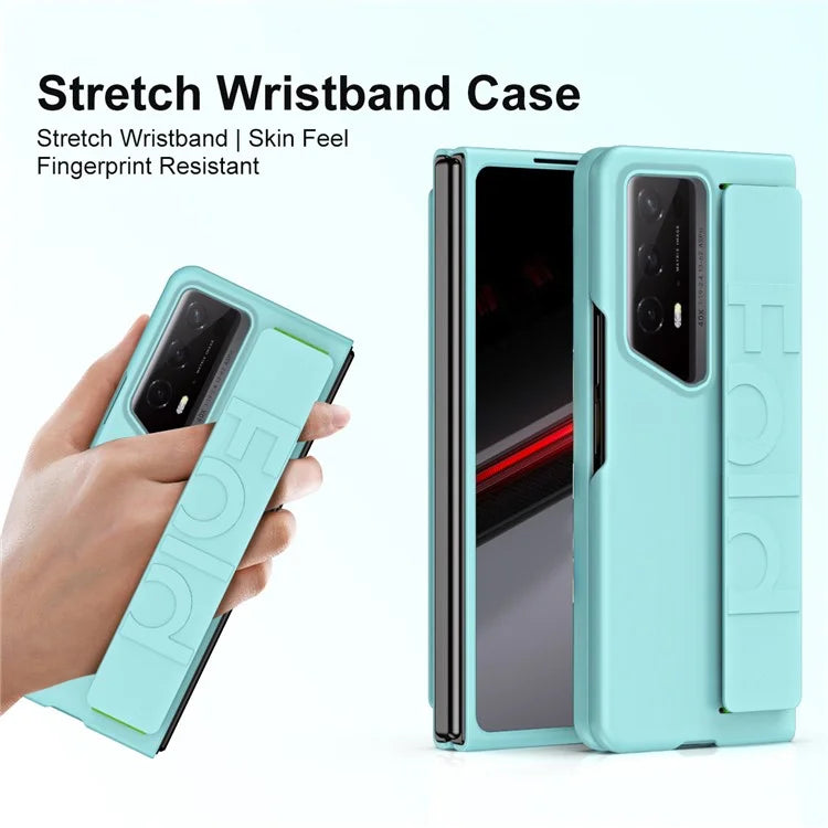 For Honor Magic V2 RSR Porsche Design Case Wristband Rubberized Hard PC Phone Cover
