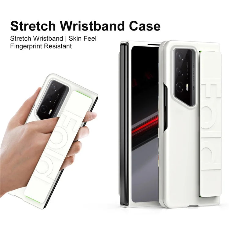 For Honor Magic V2 RSR Porsche Design Case Wristband Rubberized Hard PC Phone Cover