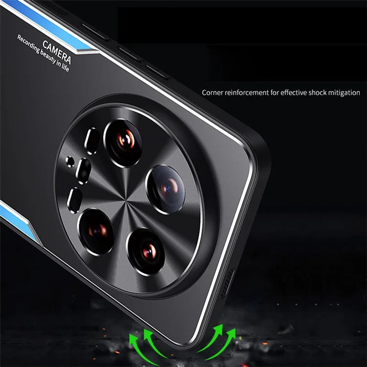 For Xiaomi 14 Ultra Case Kickstand Aluminum Alloy + TPU Hybrid Phone Cover Protector