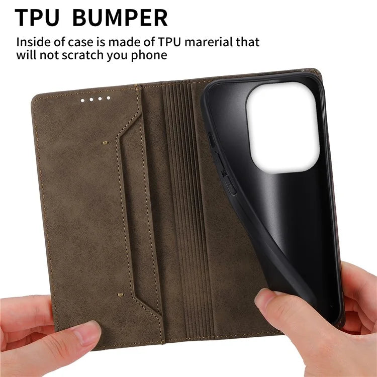 DF-05 For Xiaomi Redmi Note 13 Pro 4G / Poco M6 Pro 4G Case Anti-Drop Leather+TPU Phone Cover