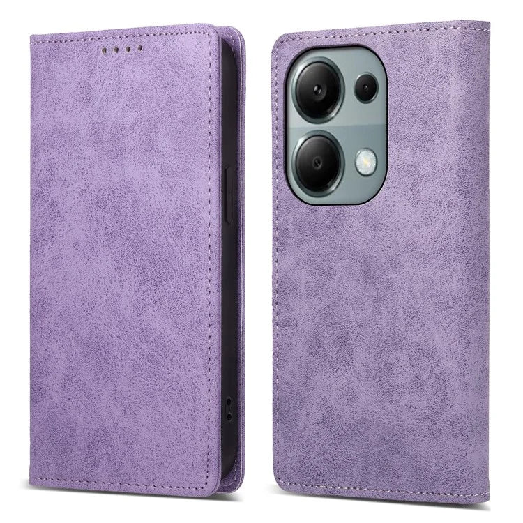 DF-05 For Xiaomi Redmi Note 13 Pro 4G / Poco M6 Pro 4G Case Anti-Drop Leather+TPU Phone Cover