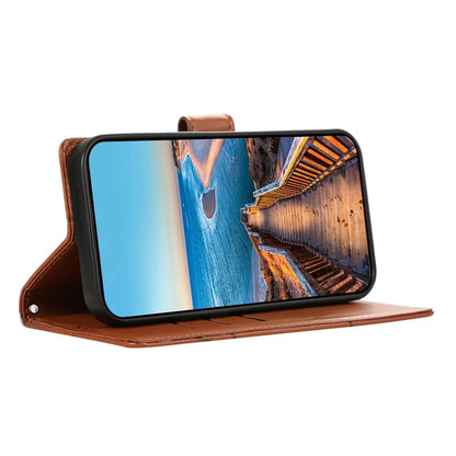 DF-06 For Xiaomi Redmi Note 13 Pro 4G / Poco M6 Pro 4G Case Line Imprinted Leather Phone Cover