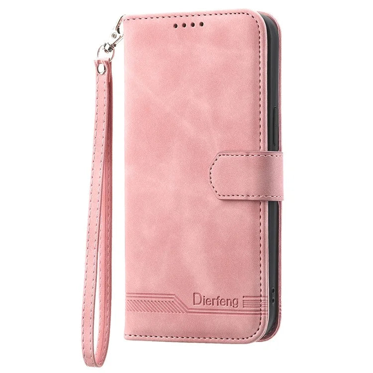 DIERFENG DF-03 For Xiaomi Redmi Note 13 Pro 4G / Poco M6 Pro 4G Wallet Case Leather Stand Phone Cover