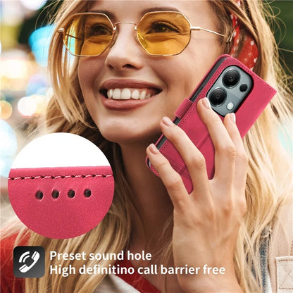 DIERFENG DF-03 For Xiaomi Redmi Note 13 Pro 4G / Poco M6 Pro 4G Wallet Case Leather Stand Phone Cover