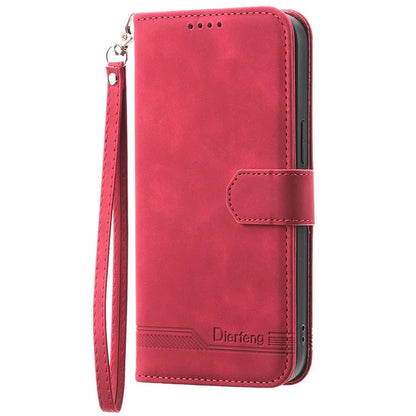 DIERFENG DF-03 For Xiaomi Redmi Note 13 Pro 4G / Poco M6 Pro 4G Wallet Case Leather Stand Phone Cover