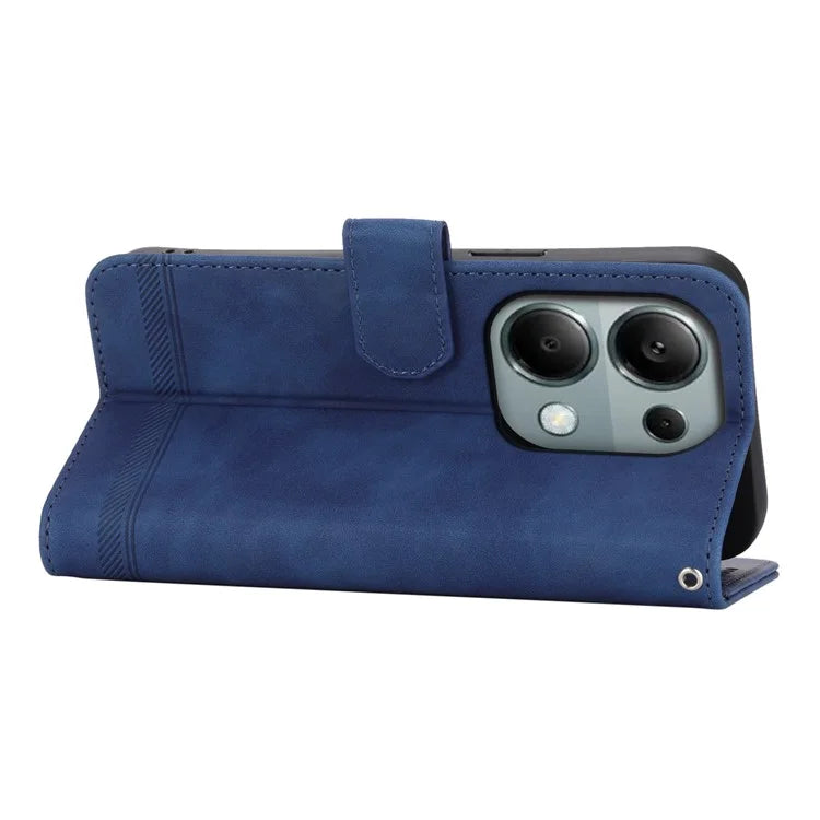 DIERFENG DF-03 For Xiaomi Redmi Note 13 Pro 4G / Poco M6 Pro 4G Wallet Case Leather Stand Phone Cover