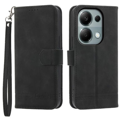 DIERFENG DF-03 For Xiaomi Redmi Note 13 Pro 4G / Poco M6 Pro 4G Wallet Case Leather Stand Phone Cover