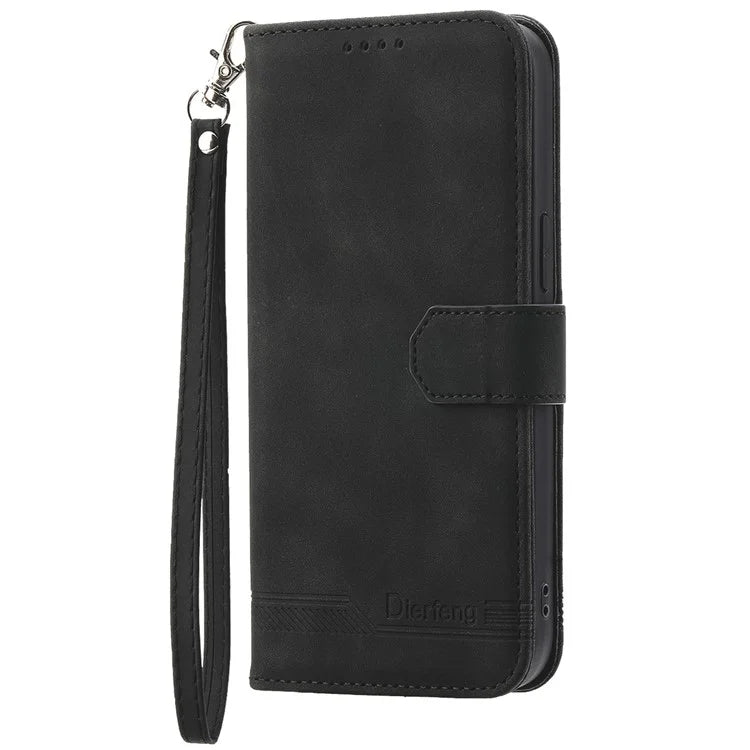 DIERFENG DF-03 For Xiaomi Redmi Note 13 Pro 4G / Poco M6 Pro 4G Wallet Case Leather Stand Phone Cover