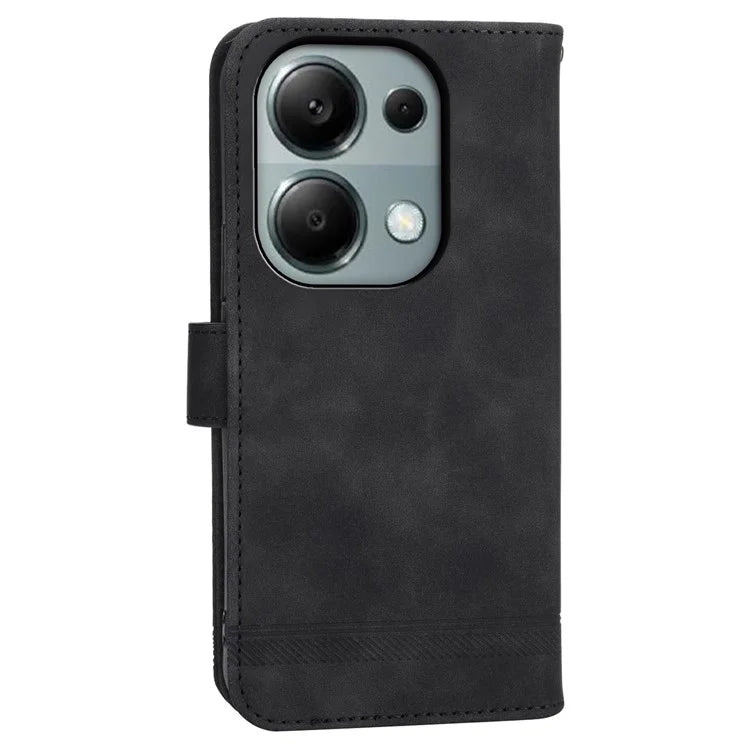 DIERFENG DF-03 For Xiaomi Redmi Note 13 Pro 4G / Poco M6 Pro 4G Wallet Case Leather Stand Phone Cover