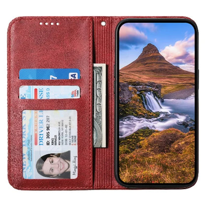 For Xiaomi Redmi Note 13 Pro 4G Case PU Leather Rhombus Imprinted Pattern Wallet Phone Cover