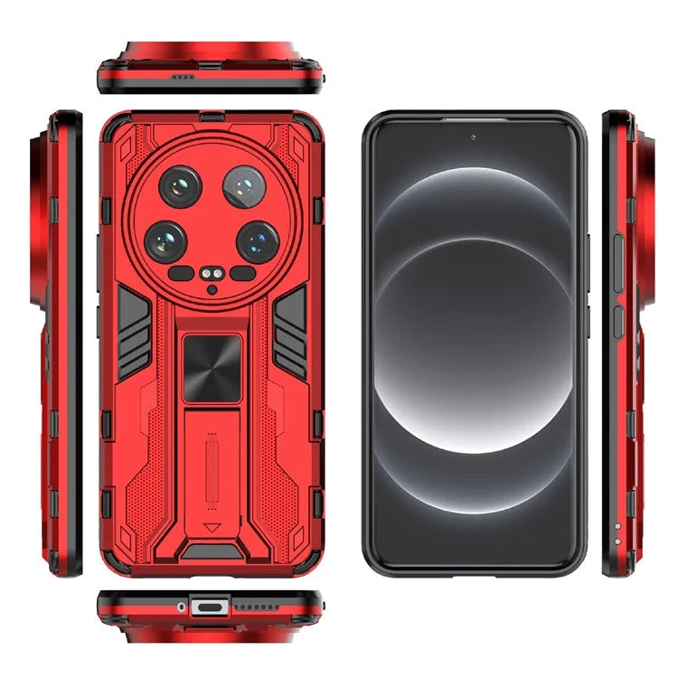 For Xiaomi 14 Ultra Cell Phone Case PC + TPU Scratch-proof Shell with Kickstand