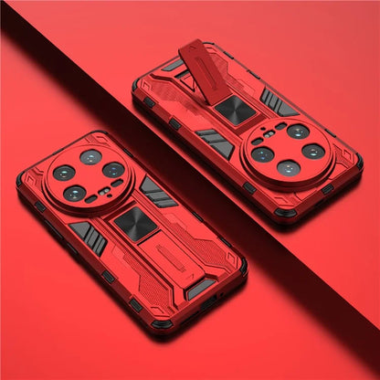 For Xiaomi 14 Ultra Cell Phone Case PC + TPU Scratch-proof Shell with Kickstand