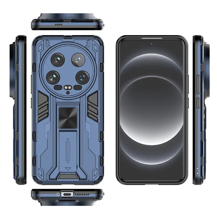 For Xiaomi 14 Ultra Cell Phone Case PC + TPU Scratch-proof Shell with Kickstand