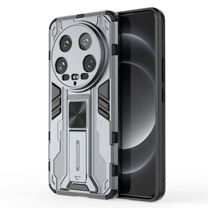 For Xiaomi 14 Ultra Cell Phone Case PC + TPU Scratch-proof Shell with Kickstand