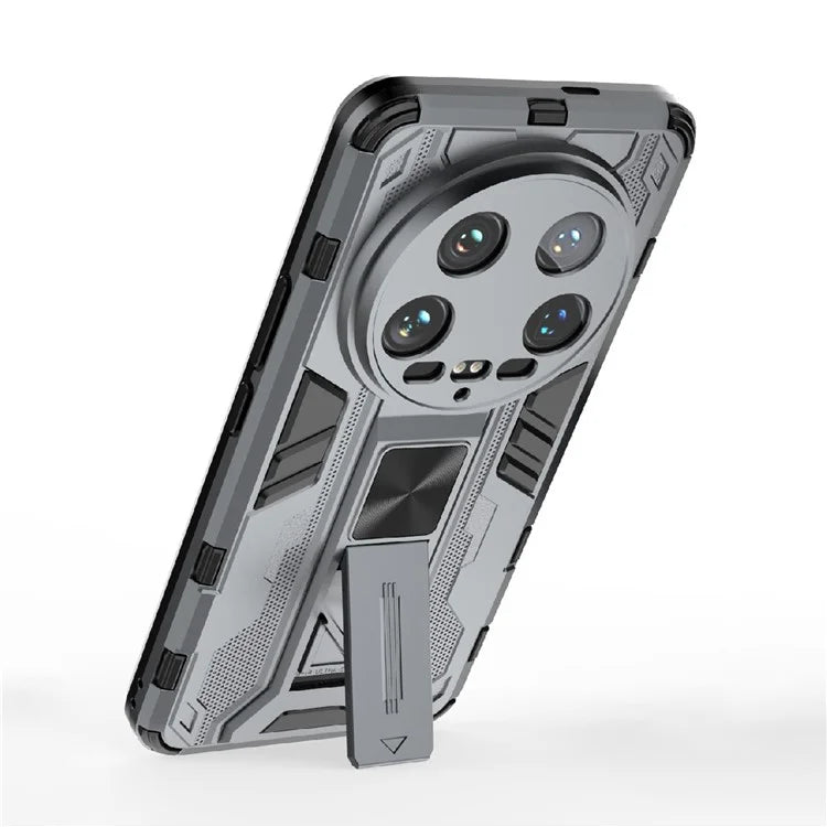 For Xiaomi 14 Ultra Cell Phone Case PC + TPU Scratch-proof Shell with Kickstand