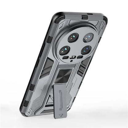 For Xiaomi 14 Ultra Cell Phone Case PC + TPU Scratch-proof Shell with Kickstand