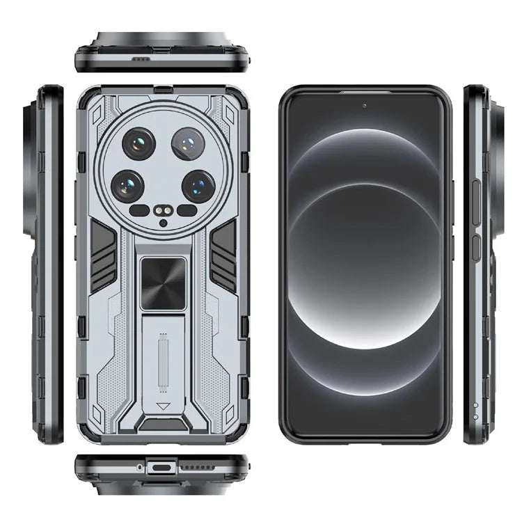 For Xiaomi 14 Ultra Cell Phone Case PC + TPU Scratch-proof Shell with Kickstand