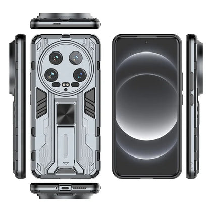 For Xiaomi 14 Ultra Cell Phone Case PC + TPU Scratch-proof Shell with Kickstand