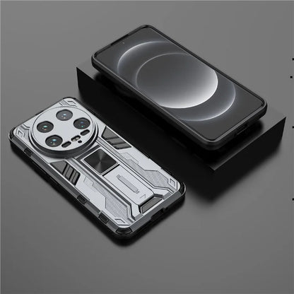 For Xiaomi 14 Ultra Cell Phone Case PC + TPU Scratch-proof Shell with Kickstand