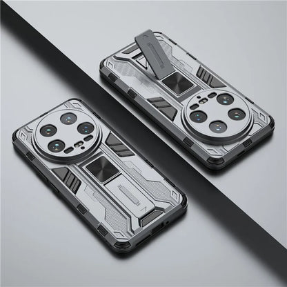For Xiaomi 14 Ultra Cell Phone Case PC + TPU Scratch-proof Shell with Kickstand