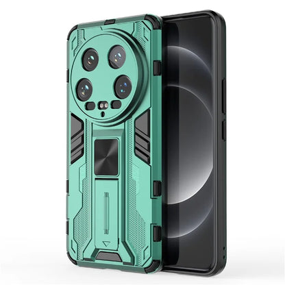 For Xiaomi 14 Ultra Cell Phone Case PC + TPU Scratch-proof Shell with Kickstand