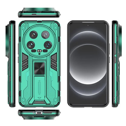 For Xiaomi 14 Ultra Cell Phone Case PC + TPU Scratch-proof Shell with Kickstand