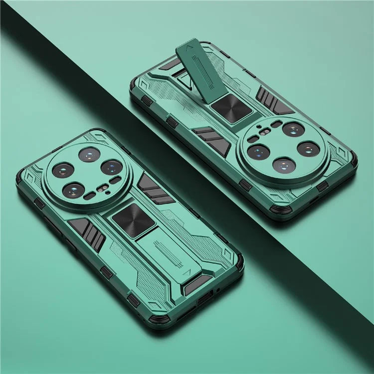 For Xiaomi 14 Ultra Cell Phone Case PC + TPU Scratch-proof Shell with Kickstand
