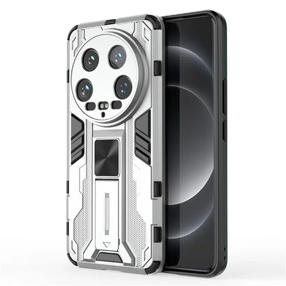 For Xiaomi 14 Ultra Cell Phone Case PC + TPU Scratch-proof Shell with Kickstand
