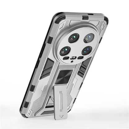 For Xiaomi 14 Ultra Cell Phone Case PC + TPU Scratch-proof Shell with Kickstand