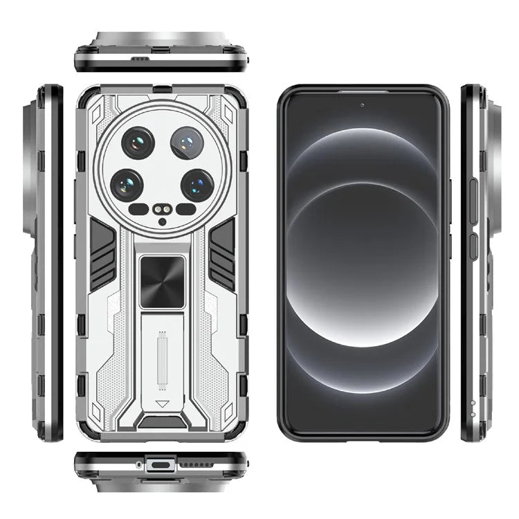 For Xiaomi 14 Ultra Cell Phone Case PC + TPU Scratch-proof Shell with Kickstand