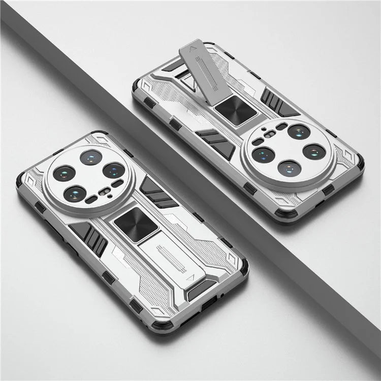 For Xiaomi 14 Ultra Cell Phone Case PC + TPU Scratch-proof Shell with Kickstand