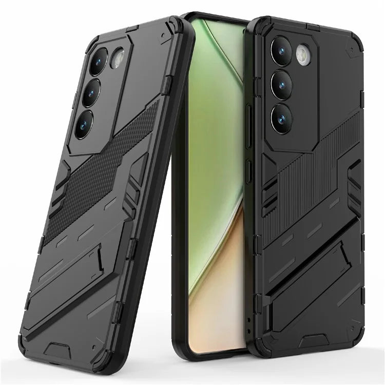 For vivo Y200e 5G Case PC+TPU Drop-Proof Shell Kickstand Phone Cover