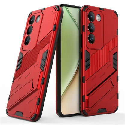 For vivo Y200e 5G Case PC+TPU Drop-Proof Shell Kickstand Phone Cover