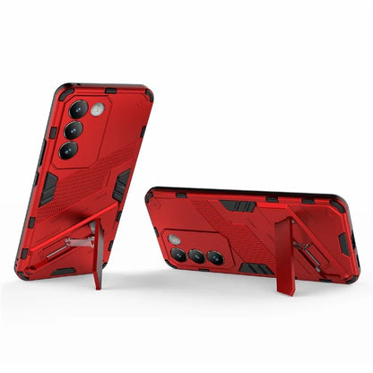 For vivo Y200e 5G Case PC+TPU Drop-Proof Shell Kickstand Phone Cover