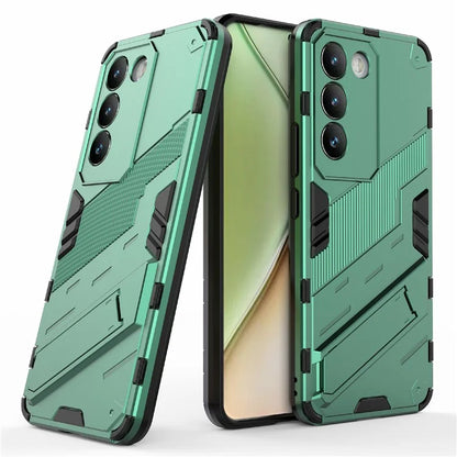 For vivo Y200e 5G Case PC+TPU Drop-Proof Shell Kickstand Phone Cover