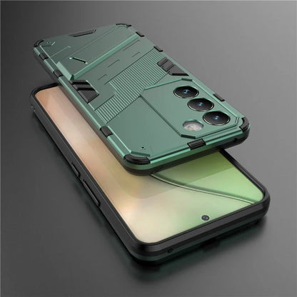 For vivo Y200e 5G Case PC+TPU Drop-Proof Shell Kickstand Phone Cover