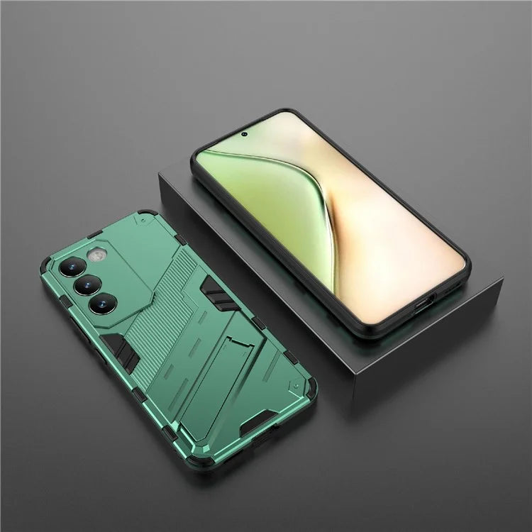 For vivo Y200e 5G Case PC+TPU Drop-Proof Shell Kickstand Phone Cover