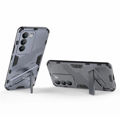 For vivo Y200e 5G Case PC+TPU Drop-Proof Shell Kickstand Phone Cover