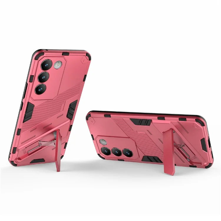 For vivo Y200e 5G Case PC+TPU Drop-Proof Shell Kickstand Phone Cover