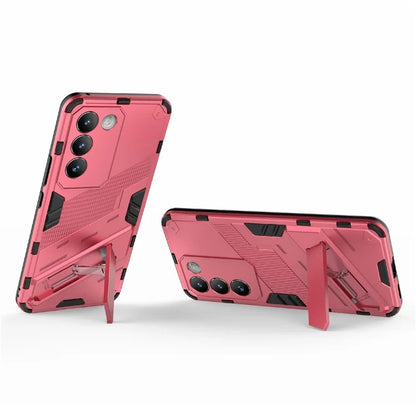 For vivo Y200e 5G Case PC+TPU Drop-Proof Shell Kickstand Phone Cover