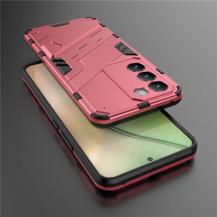 For vivo Y200e 5G Case PC+TPU Drop-Proof Shell Kickstand Phone Cover