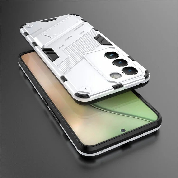 For vivo Y200e 5G Case PC+TPU Drop-Proof Shell Kickstand Phone Cover